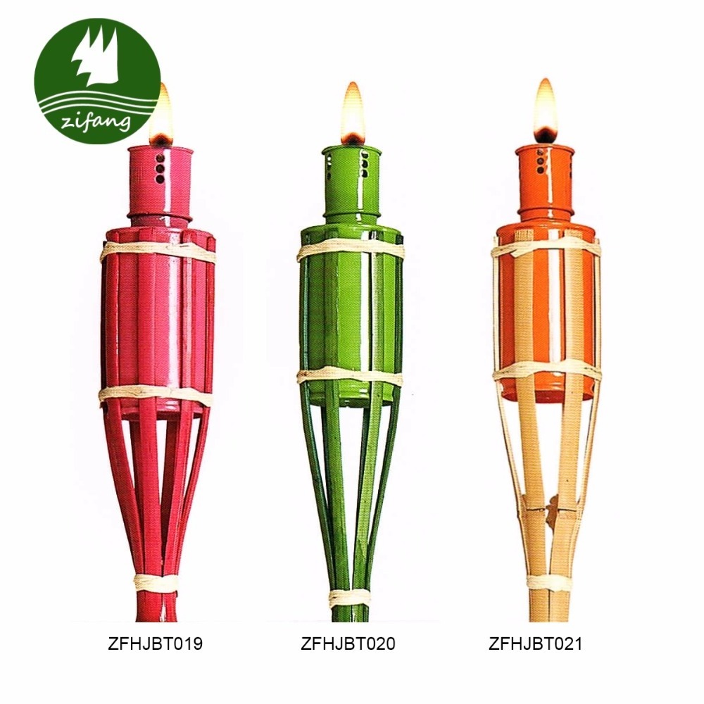 Wholesale New Outdoors Lighting Bamboo Tiki Torches Cheap High Quality 1.2m Bamboo Torch