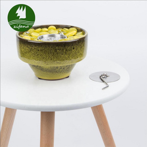 Wholesale High Quality Decorative Ceramic Fire Pit Desktop Bioethanol Fireplace