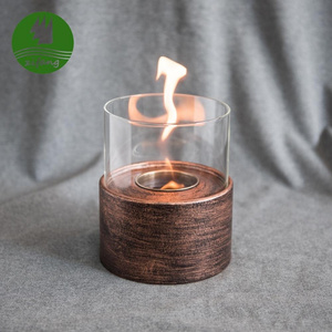 Hot Sale Copper Material Bio Ethanol Gel Burner Freestanding Tabletop Ethanol Classic Fireplaces