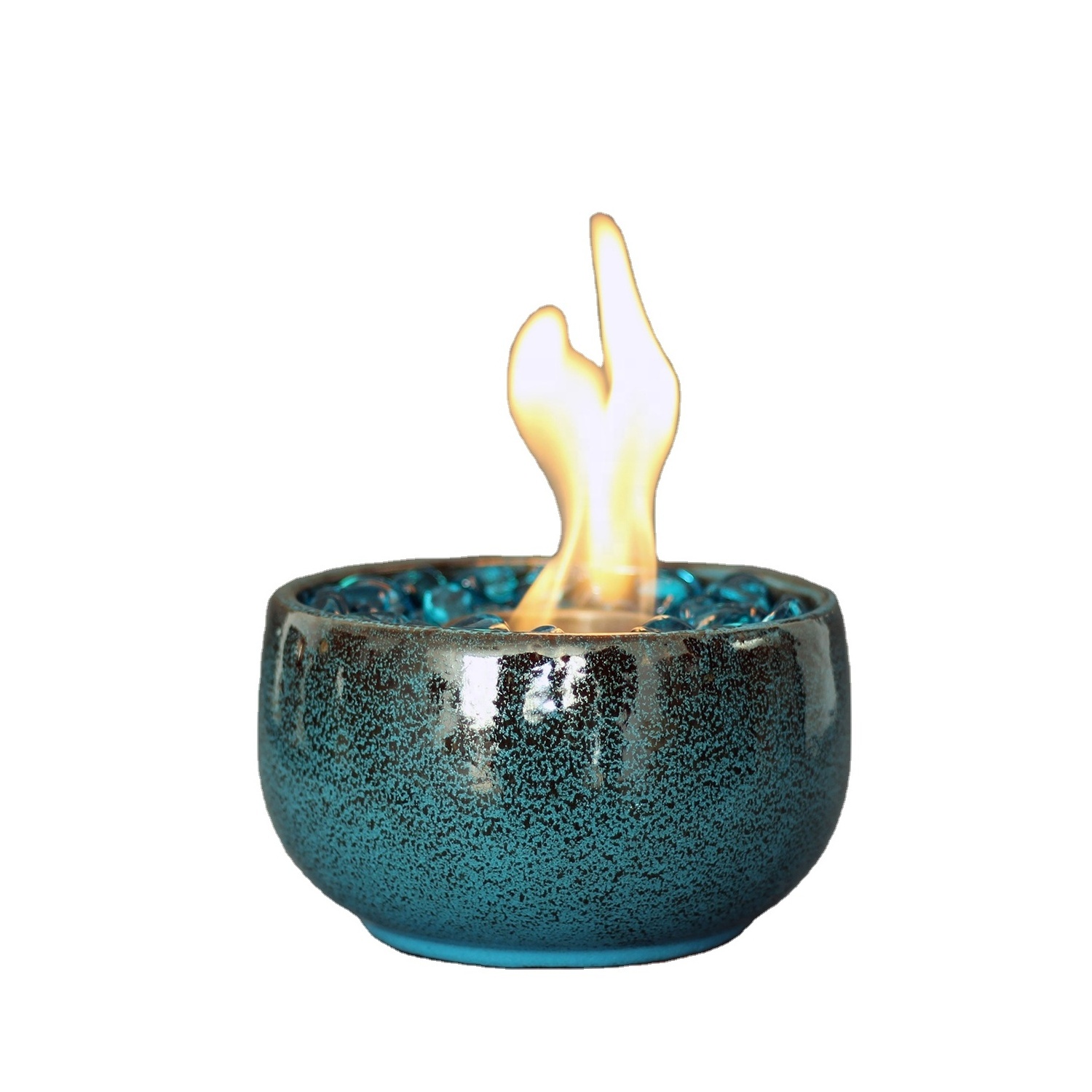 Factory Wholesale Fire Bowl Mini Round Indoor Bio Ethanol Tabletop Fireplace