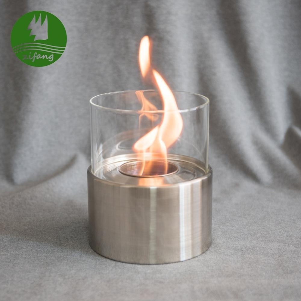 Hot Sale Table Decoration Small Outdoor Indoor Tabletop Round Shape Bio Alcohol Ethanol Fireplace