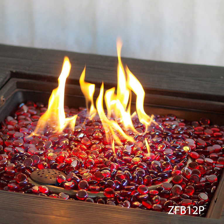 Sangria Fire Beads Fire Glass Firepit Glass 10 Pounds Great for Fire Pit Fireglass or Fireplace Glass