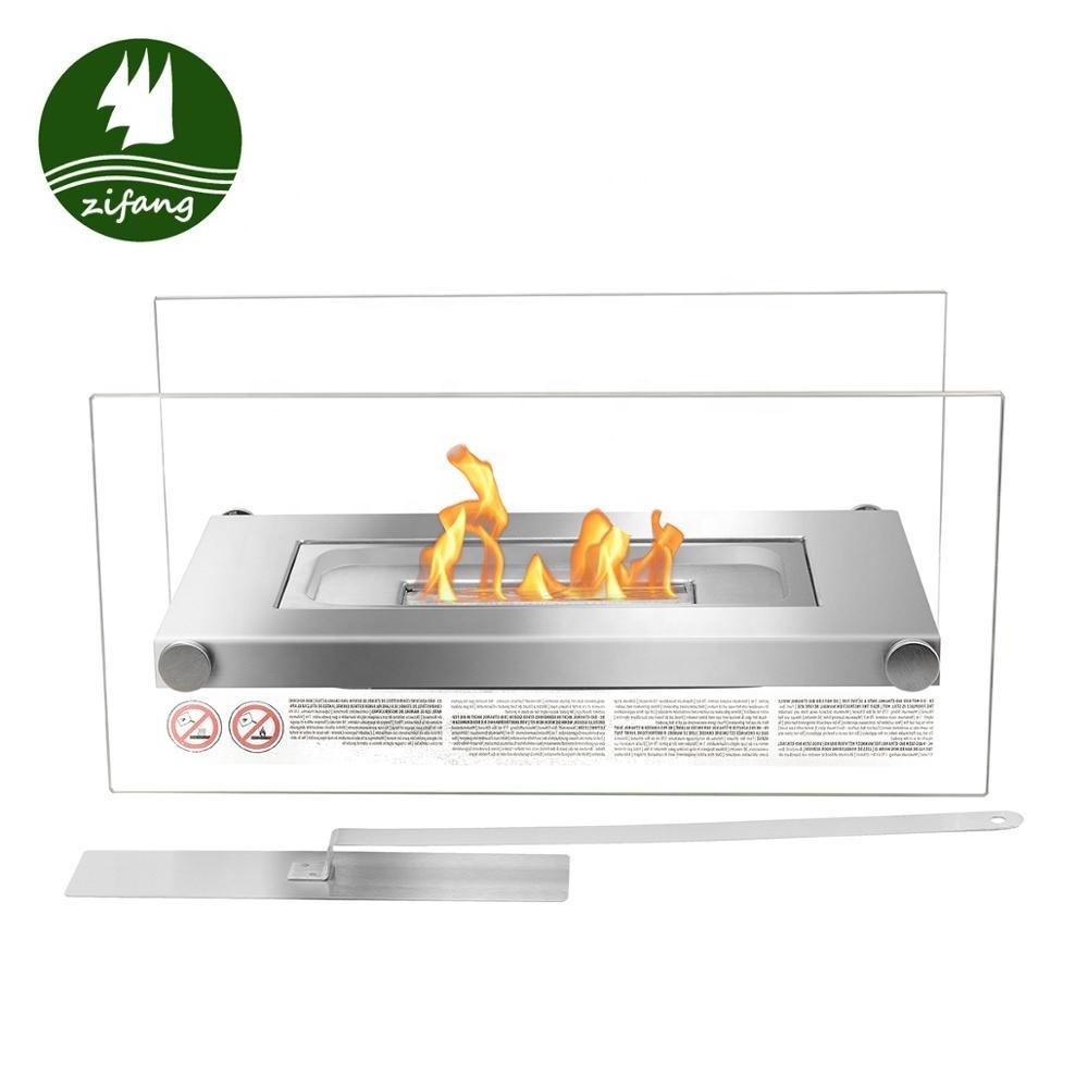 Contemporary Home Fireplace Living Room Decoration Table Top Bio Ethanol Fire Place