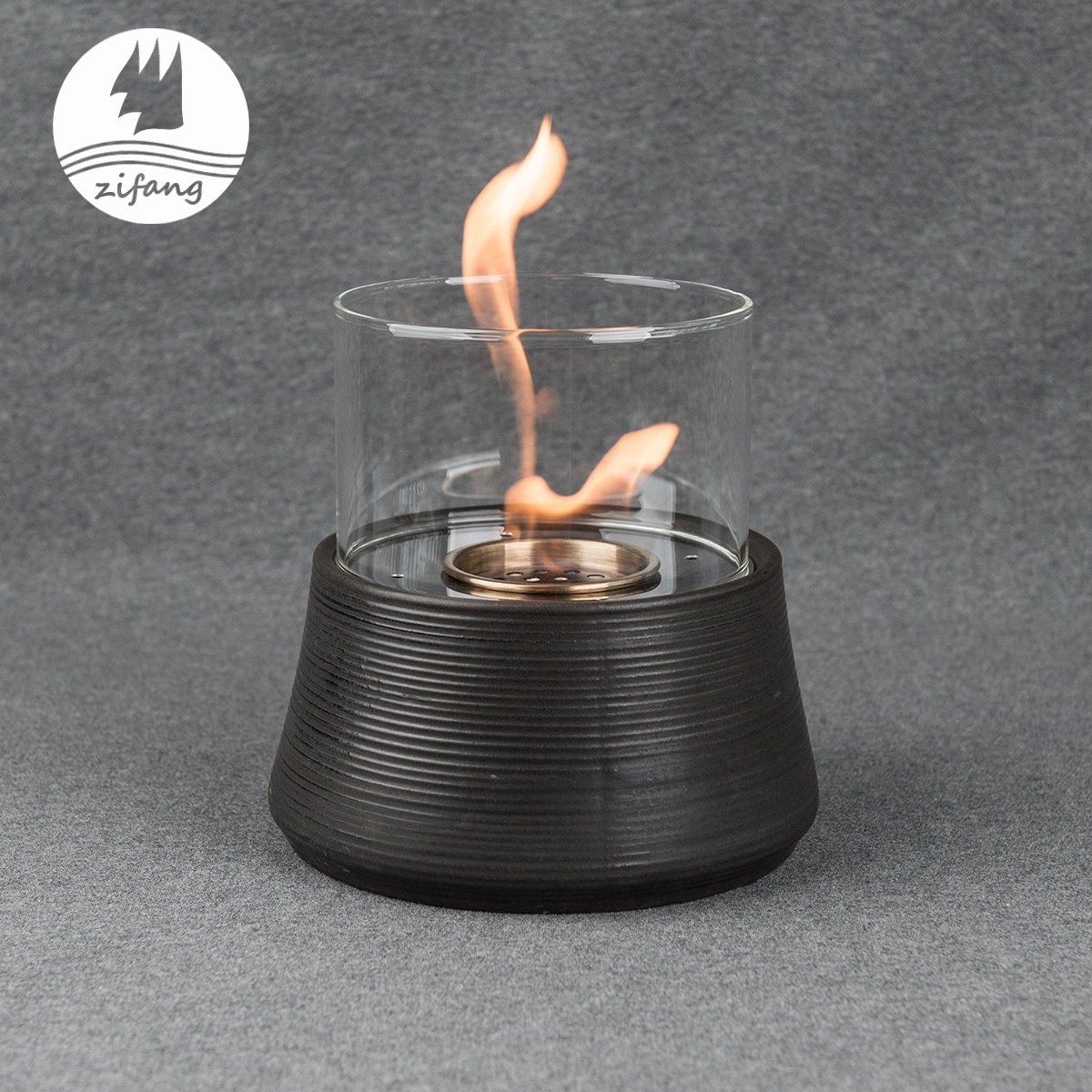 Best-Selling Modern Portable Small Stainless Steel Desktop Bioethanol Fireplace With Glass Cover