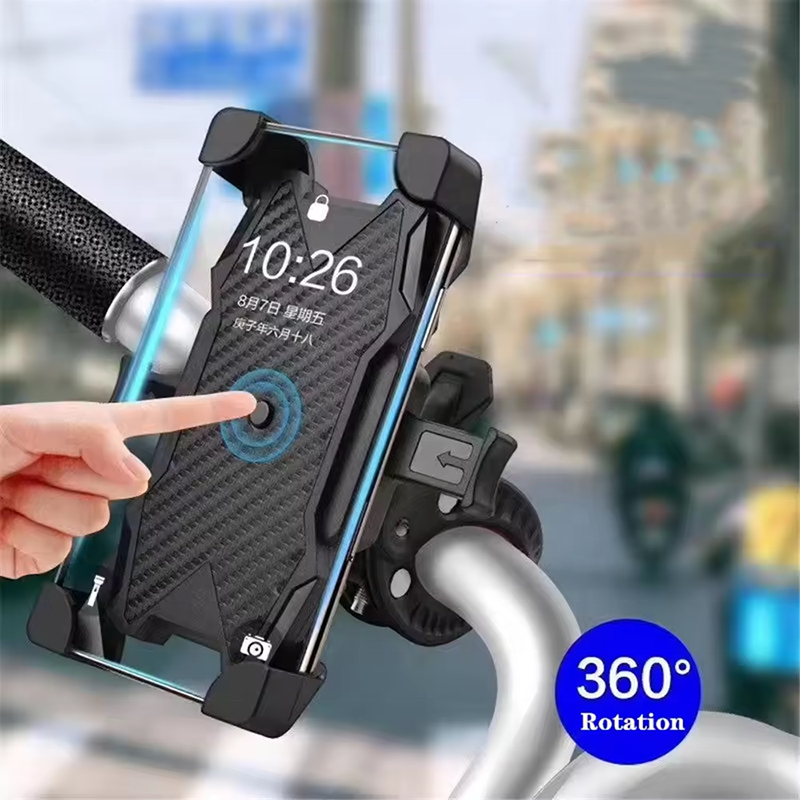 High Quality Adjustable Bicycle Silicon Phone Holder Cellphone Mount Bracket Phone Holder Motorcycle Bike Quad Lock Phone Holder