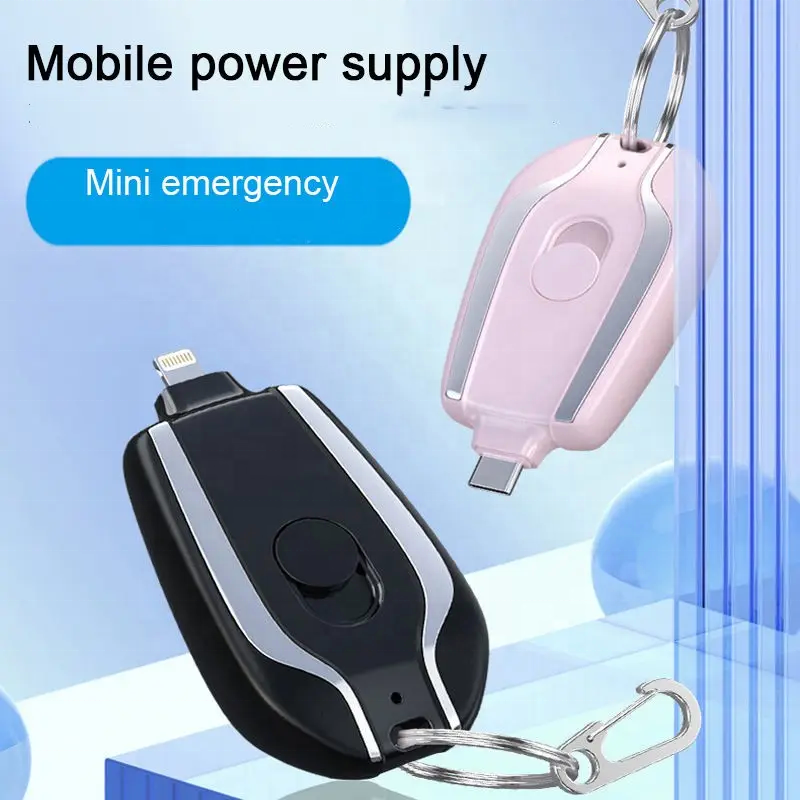 Trending Products 2024 New Arrivals Mini  Power Bank Cell Phone Charger Battery Keychain Outdoor Portable Mobile Emergency Power