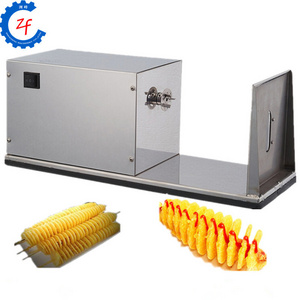 Commercial stainless steel electric twist potato slicer machine french fry vegetable spiral cutter