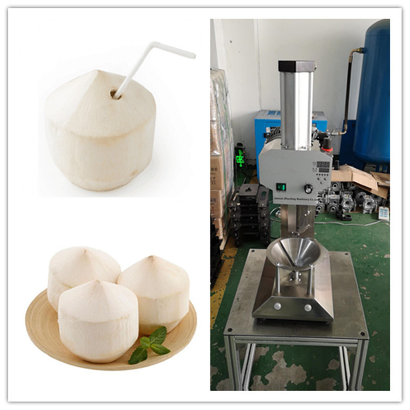 Fast speed electric green coconut peeling cutting machine/ coconut trimming machine