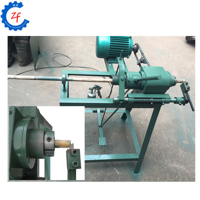 Top quality screw machine for round rod cutter, wood stick thread trimming machine