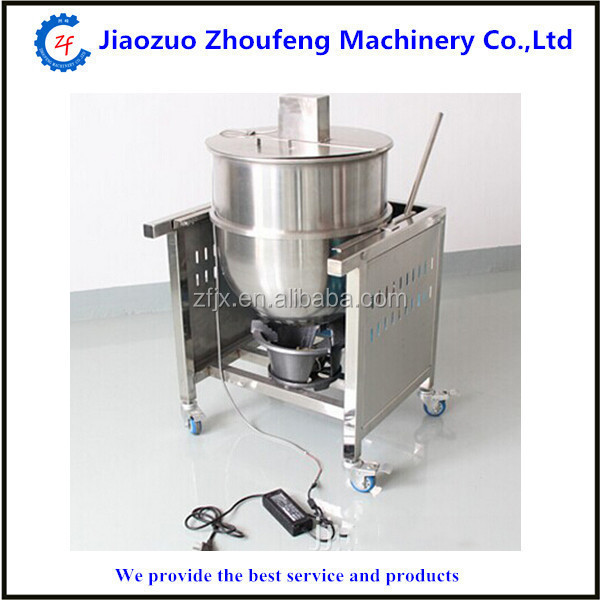 Caramel popcorn making machine Cretors hot air popper corn puff snacks food machine