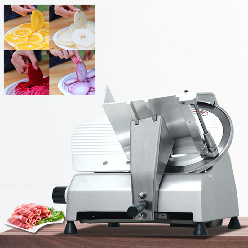 Desktop meat roll slicer machine household electric move toast bread ham sausage slicing cutter 220V