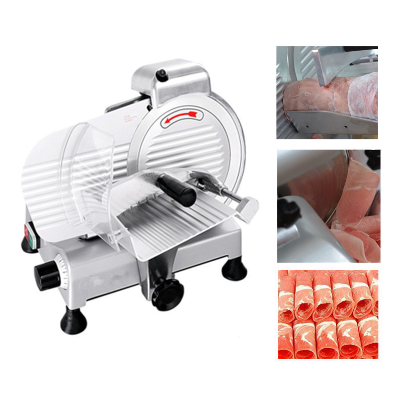 Desktop meat roll slicer machine household electric move toast bread ham sausage slicing cutter 220V