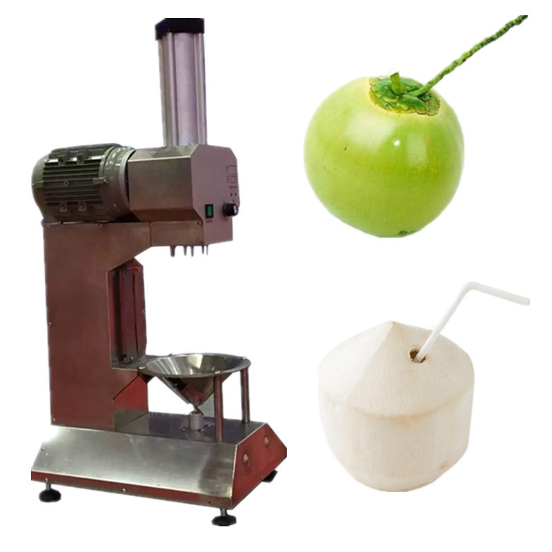 Fast speed electric green coconut peeling cutting machine/ coconut trimming machine