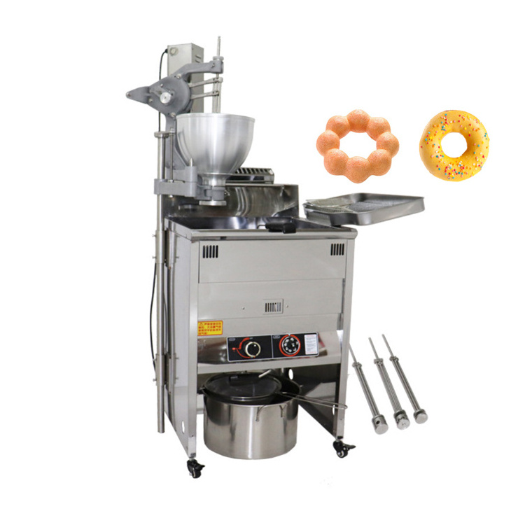 Commercial Donut Ball Making Forming Machine Mochi Doughnut Deep Fryer Machine