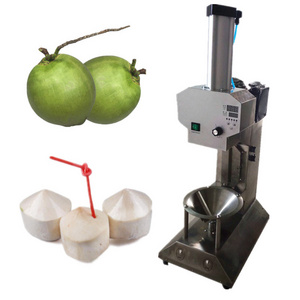 Fast speed electric green coconut peeling cutting machine/ coconut trimming machine