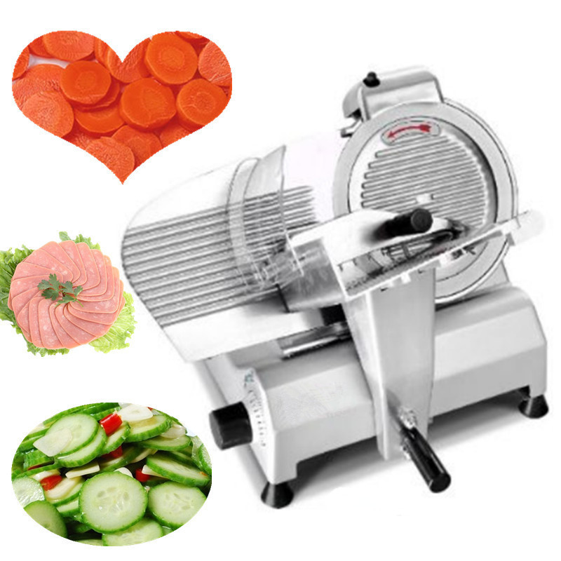 Desktop meat roll slicer machine household electric move toast bread ham sausage slicing cutter 220V