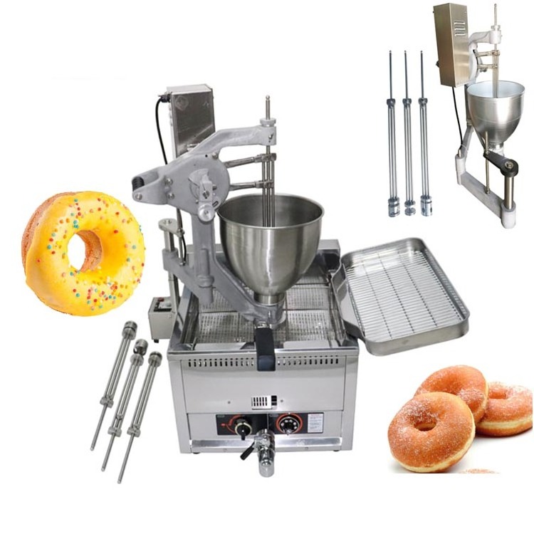 Commercial Donut Ball Making Forming Machine Mochi Doughnut Deep Fryer Machine