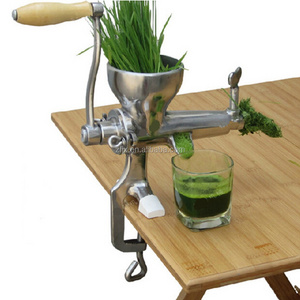 Home use manual organic green wheatgrass juicer