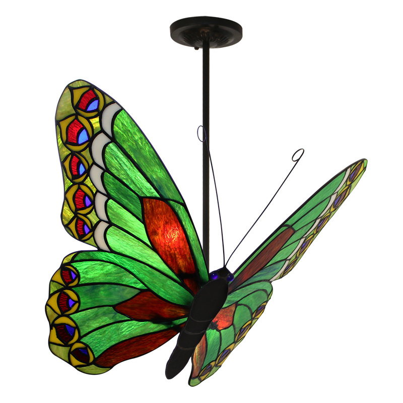 ZF Tiffany chandelier butterfly ceiling lamp ceiling lamp in the nursery art butterfly 3d lamp