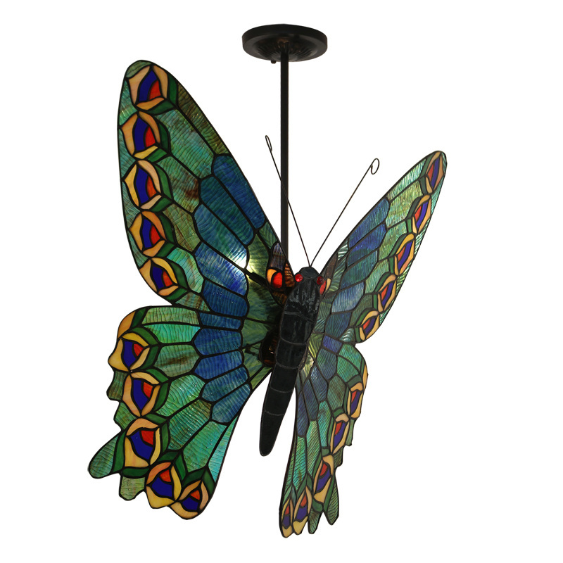 ZF Tiffany chandelier butterfly ceiling lamp ceiling lamp in the nursery art butterfly 3d lamp