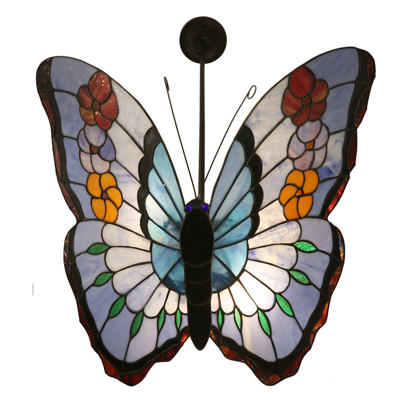 ZF Tiffany chandelier butterfly ceiling lamp ceiling lamp in the nursery art butterfly 3d lamp