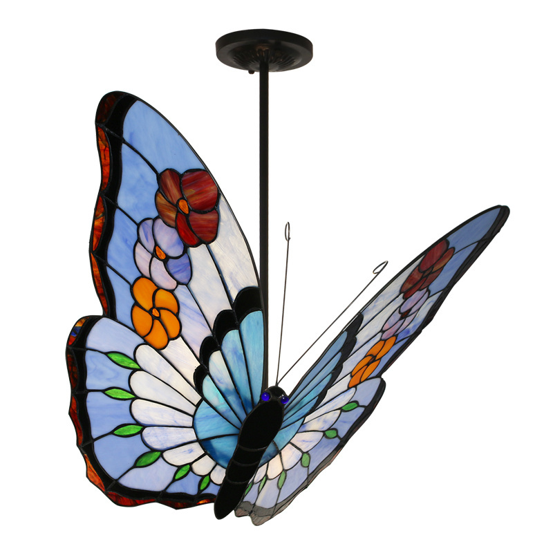 ZF Tiffany chandelier butterfly ceiling lamp ceiling lamp in the nursery art butterfly 3d lamp