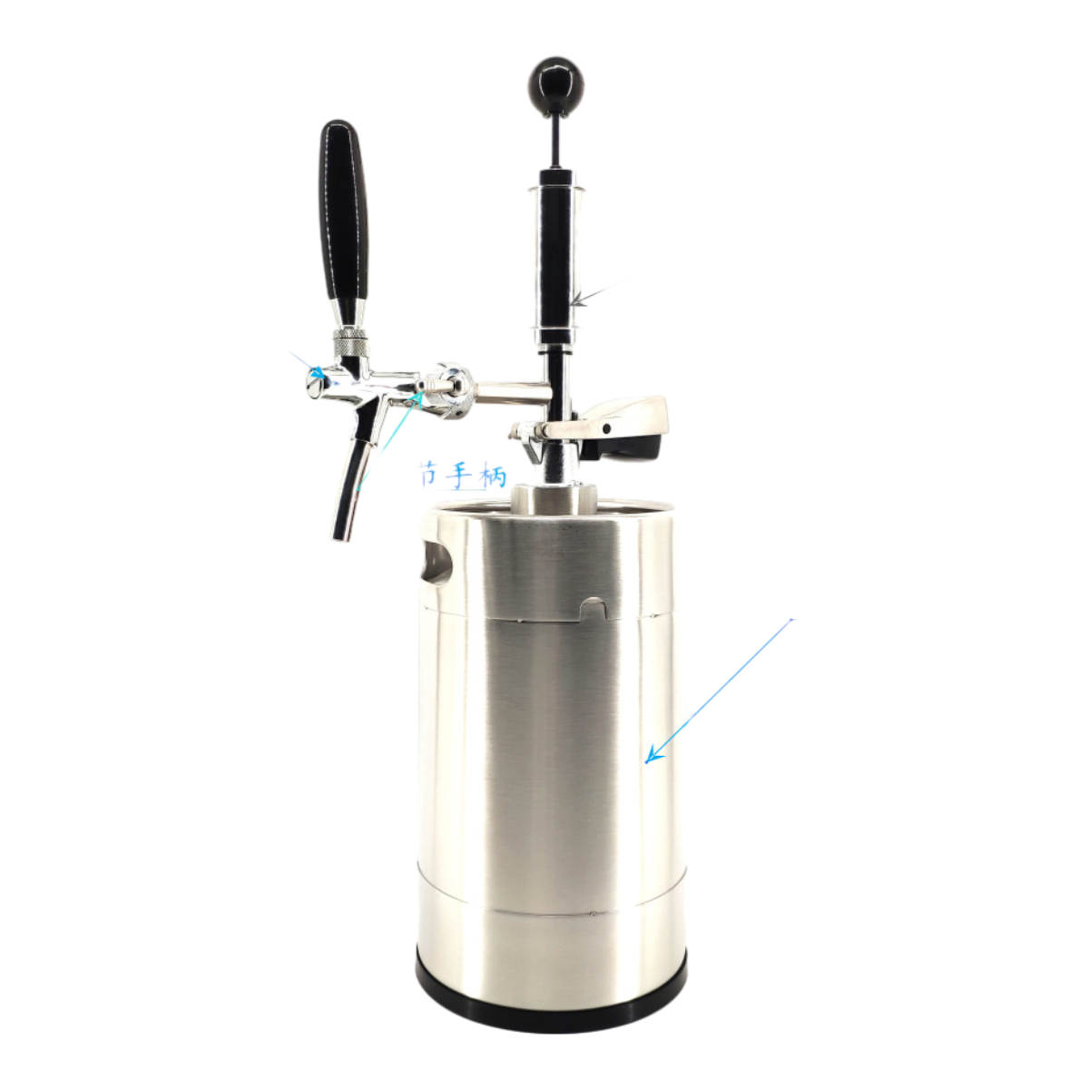 2l 3.6l 4l 5l 10l Keg Beer US Barrel Dispenser Stainless Steel D Type Mini Keg Empty Barrel Beer Keg