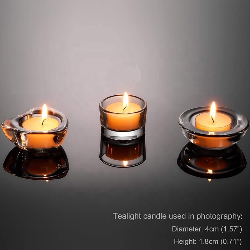 Custom candle glass  jar bulk tealight and votive candle holders glass for soy candle wax