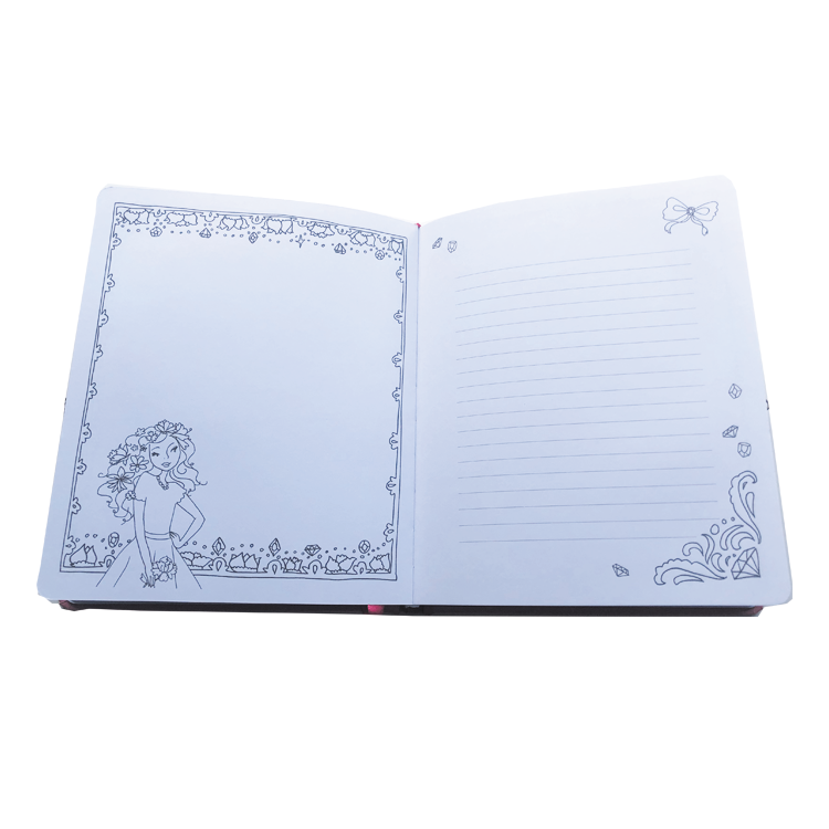 custom printing girl's diary book with lock