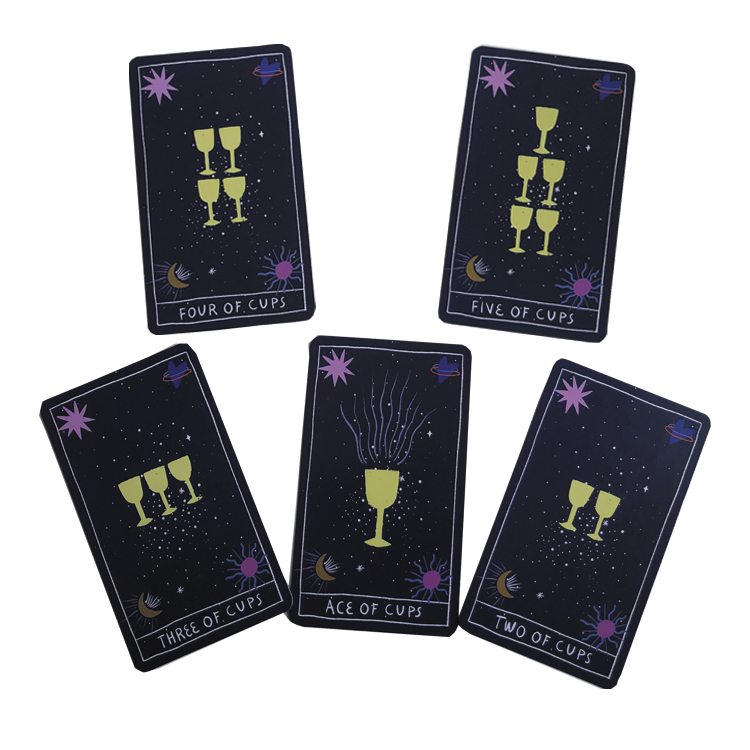 Customize high quality tarot cards printing with guide book