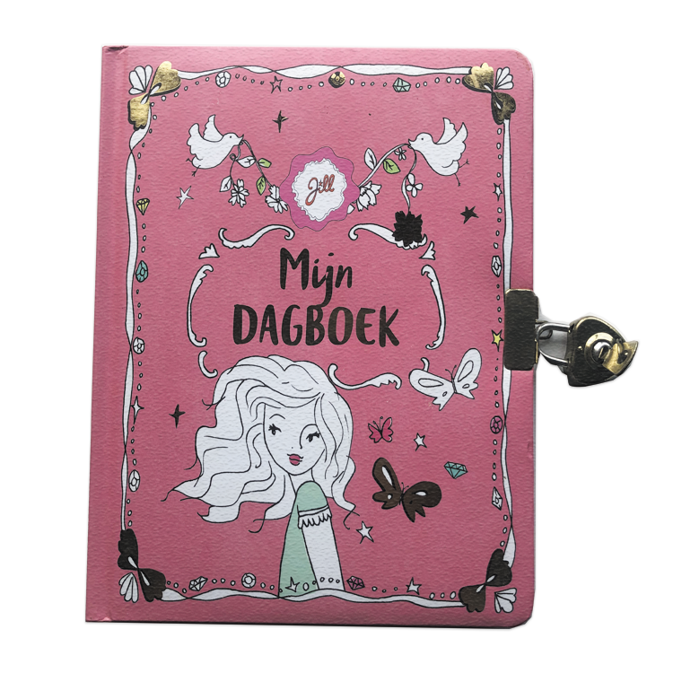 custom printing girl's diary book with lock