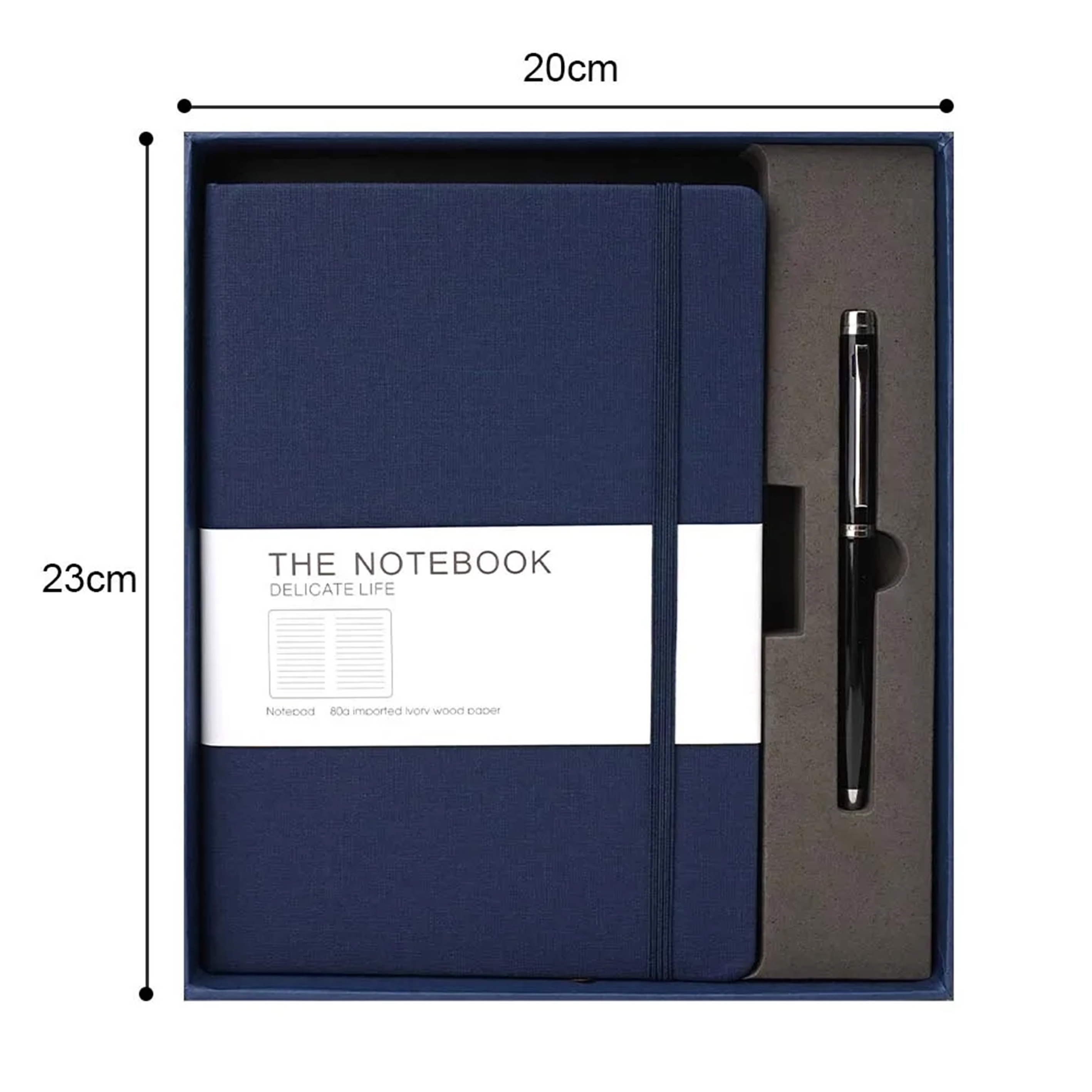 2024 Notebook Gift Luxury Wholesale Custom notebook and pen with logo Printing Hardcover PU Leather Planner Notebook Set