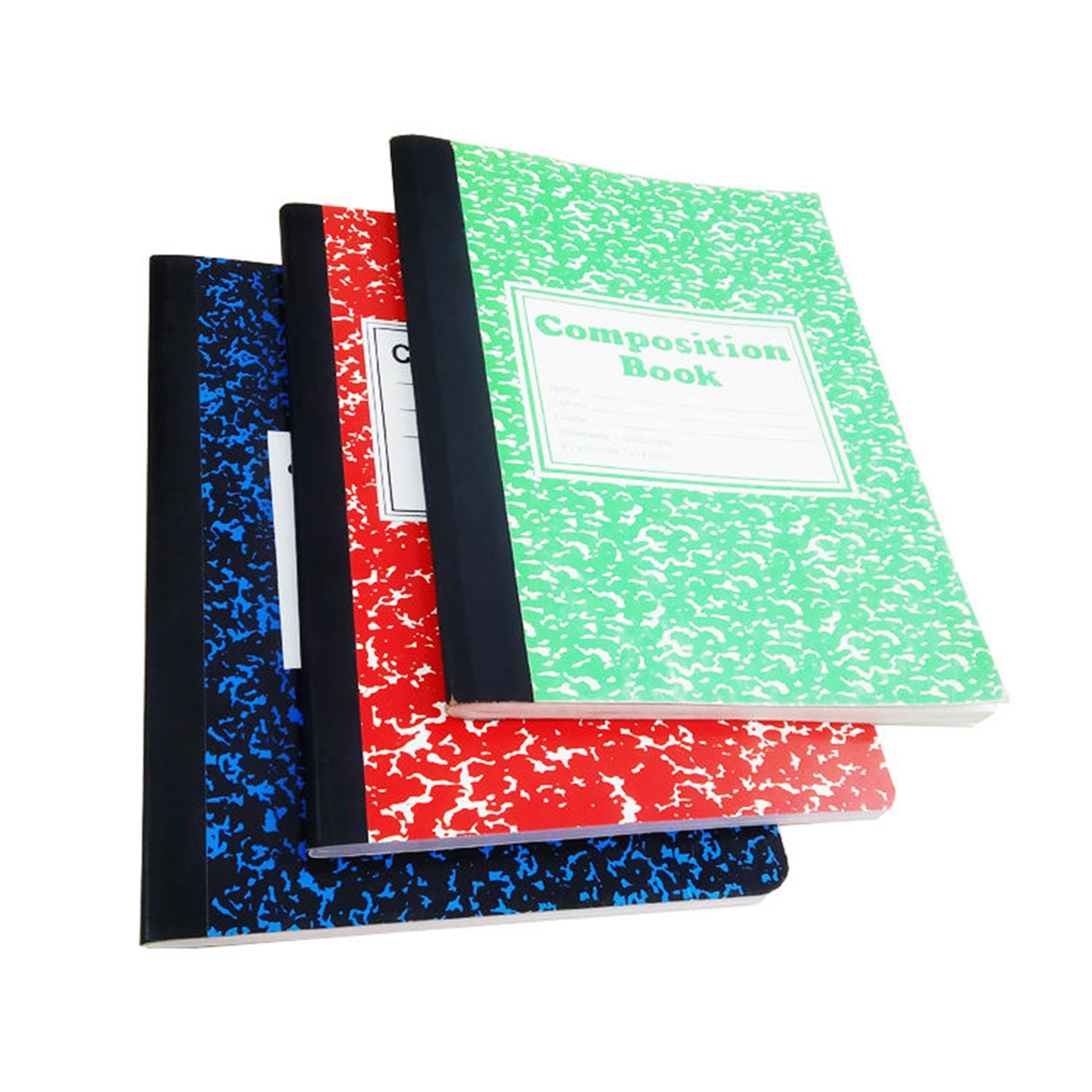 Wholesale for office and school supplies Supply hard cover exercise book Composition Stationery spiral notebook for school