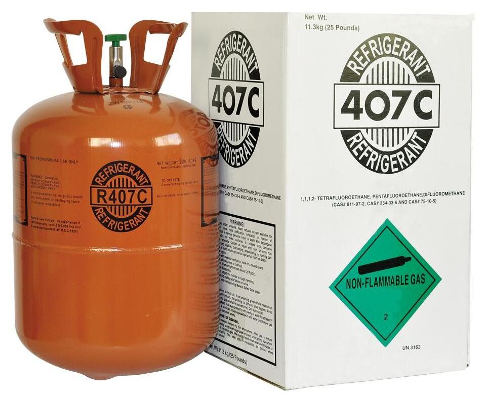 Cheap Refrigerant Gas R407c Refrigerant 11.3kg R407c Refrigerant Gas