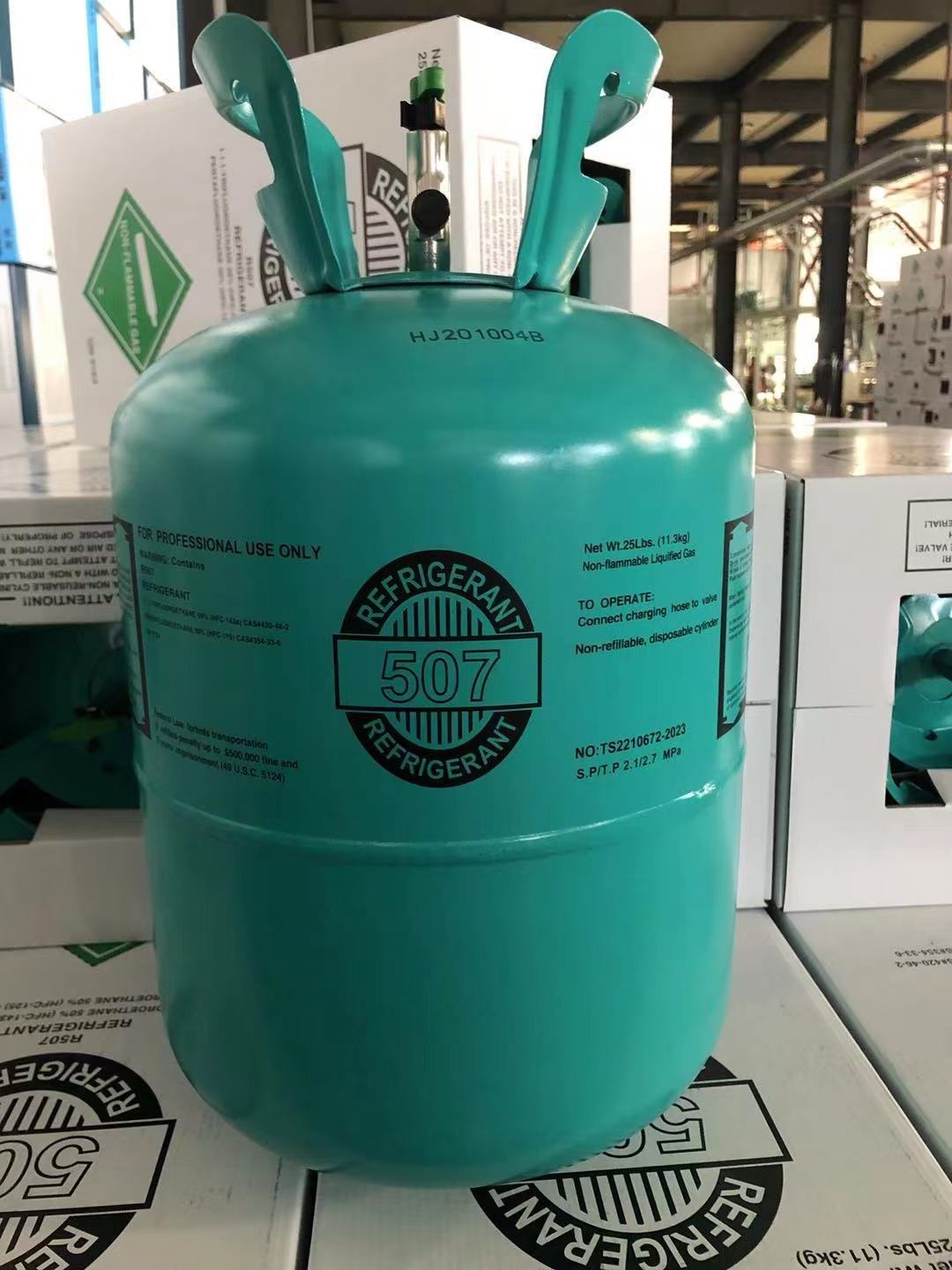 Refrigerant Gas Price Green Air Conditioner R507 11.3kg Refrigerant R507 Gas Price