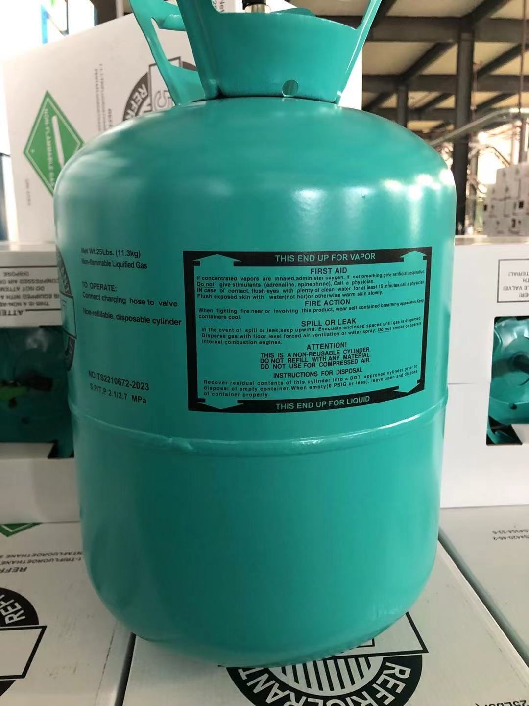 Refrigerant Gas Price Green Air Conditioner R507 11.3kg Refrigerant R507 Gas Price