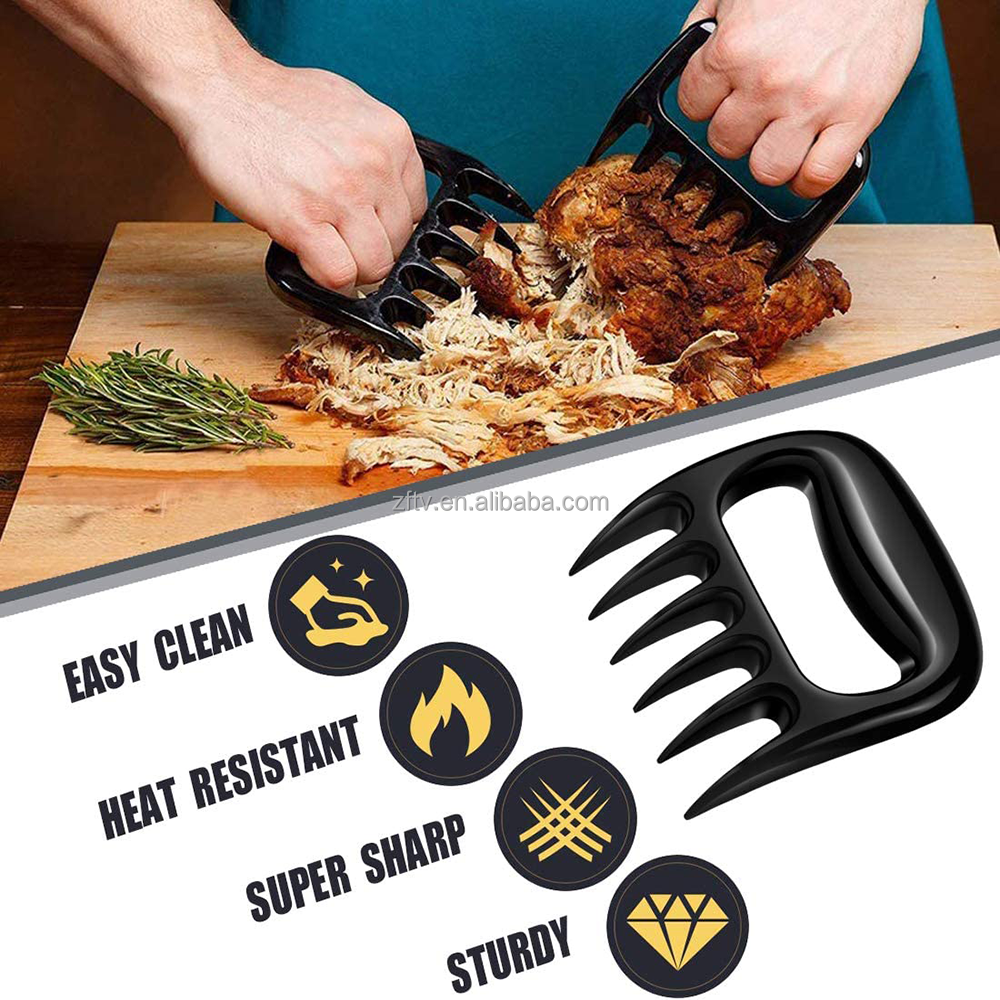 Grilling Tool Sharp Bear Claws Pulled Grill Smoker Splitter Claws Meat Shredder for Food