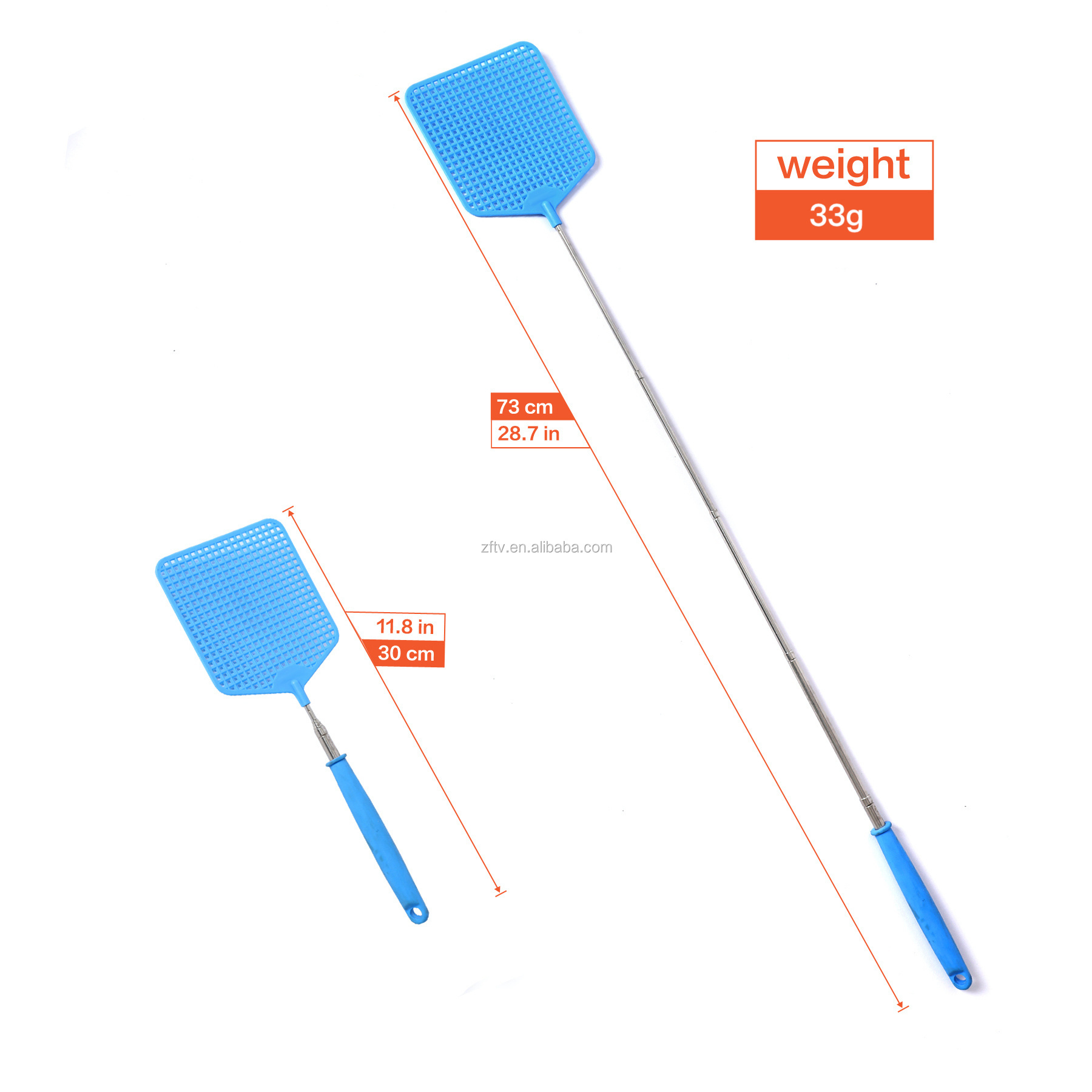 Fly Swatter Extendable Fly Swatter Manual Swat Pest Control Extendable Mosquito Scraper Mosquito Protection