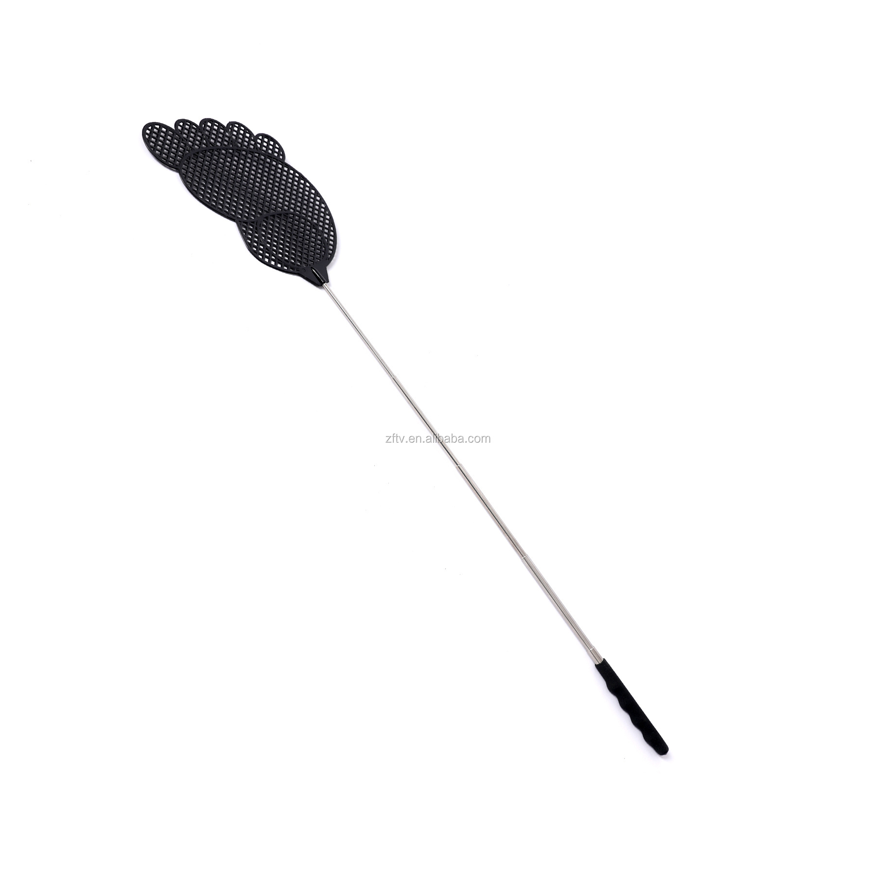 Hot Sale Big Size Telescopic Fly swatter Fly Swatter Plastic  Portable Handheld Telescopic Stainless Steel Fly Swatter