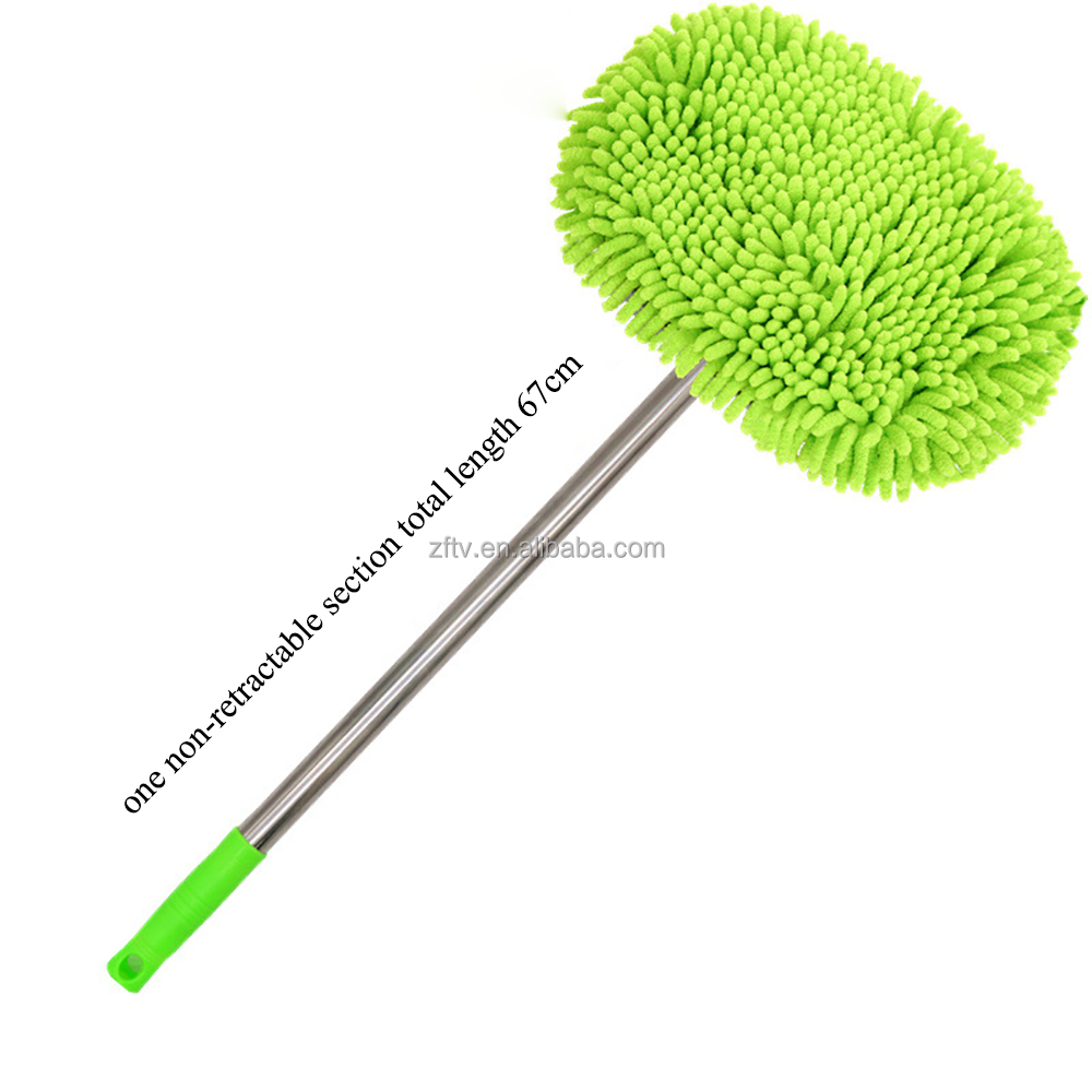 Telescopic Adjustable Rotating Chenille Long Handle Car Cleaning Brushes Kit Microfiber Car Wash Mop Brush