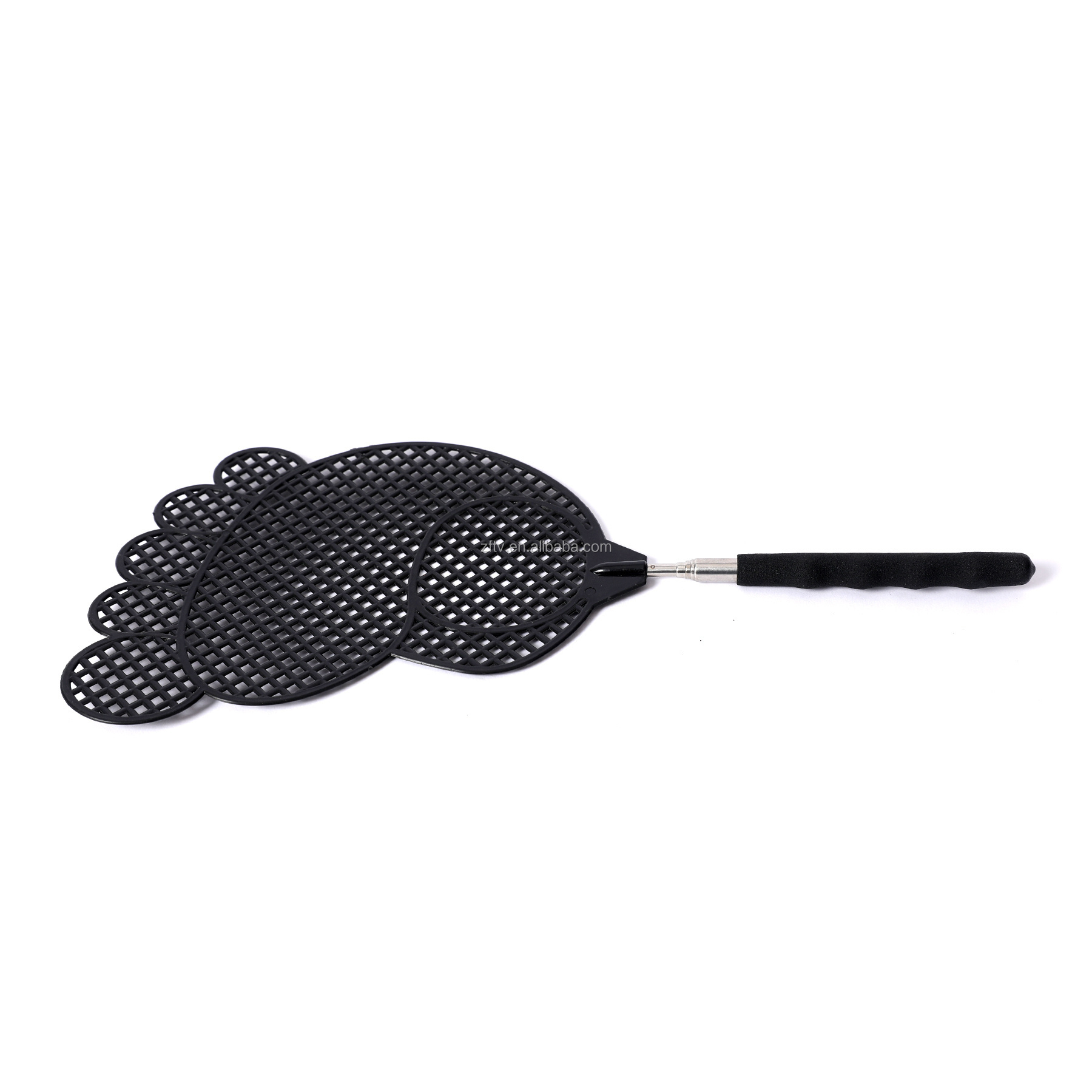 Hot Sale Big Size Telescopic Fly swatter Fly Swatter Plastic  Portable Handheld Telescopic Stainless Steel Fly Swatter