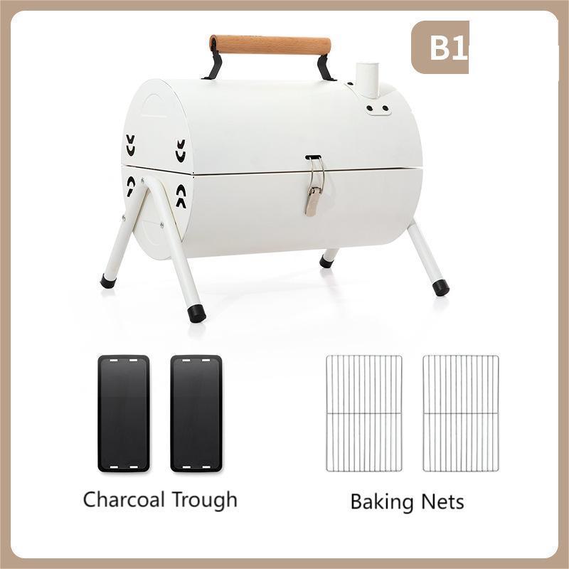 Portable Charcoal Barbecue Grill,Small BBQ Grill, Compact Camping Grills for Outdoor RV Traveling Picnic, Patio, Backyard, Beach