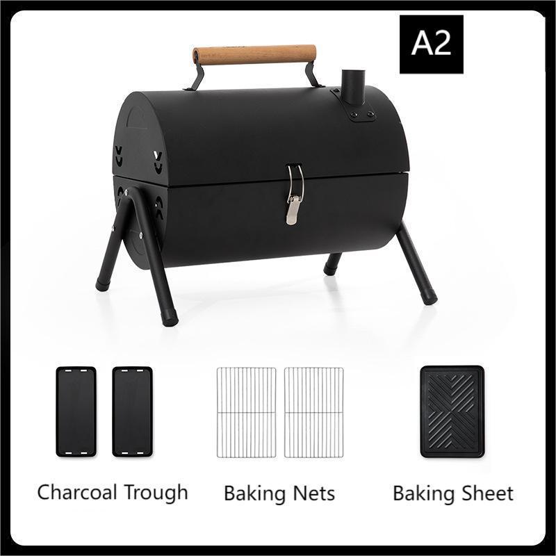 Portable Charcoal Barbecue Grill,Small BBQ Grill, Compact Camping Grills for Outdoor RV Traveling Picnic, Patio, Backyard, Beach