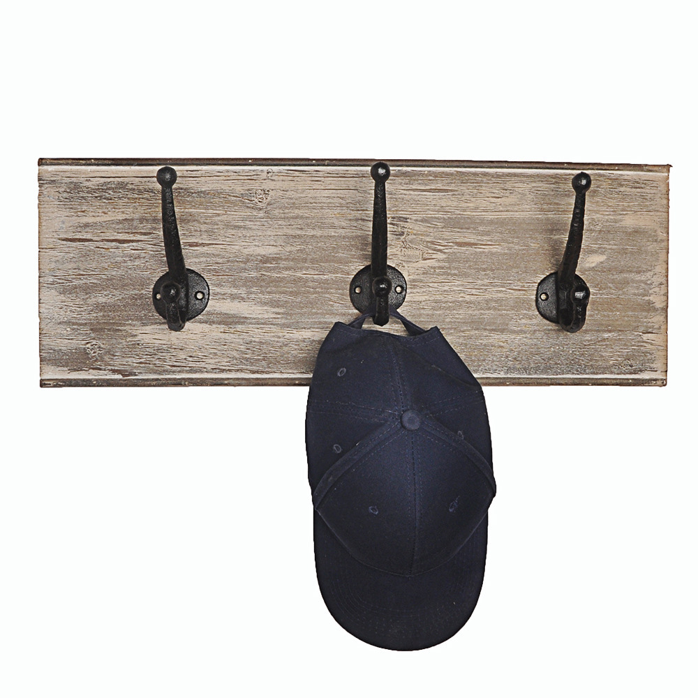 Ambipolar Cast Iron Hooks. Black Hooks for Garden Room,Outdoor Heavy Duty Hall Hook, Coat Hook, Purse Rack, Hat Hooks.