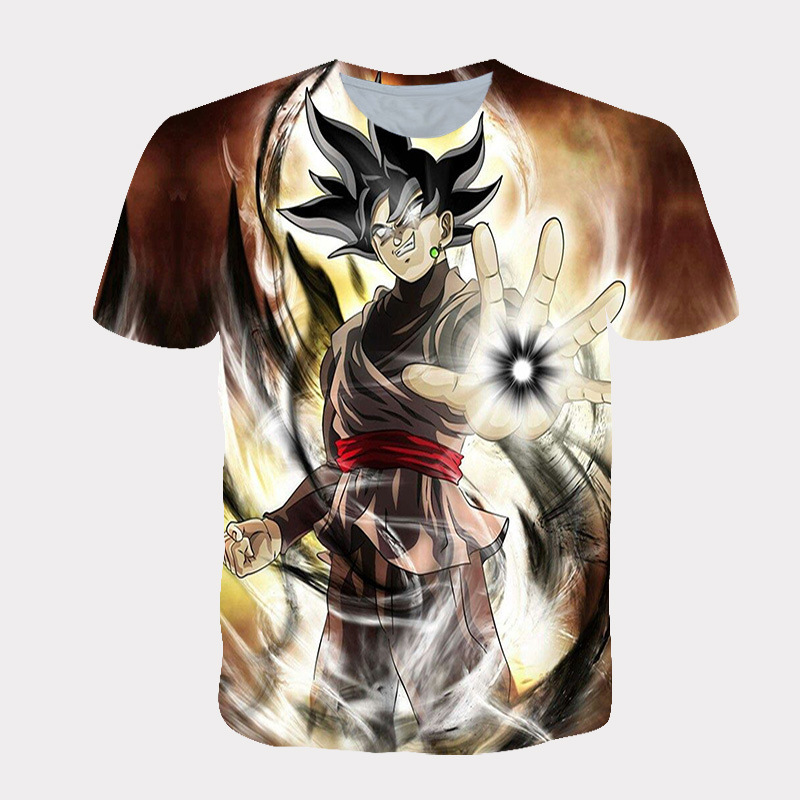 Free Sample Wholesale Custom Pattern Logo Cartoon Character Anime t-shirt Goku DBZ t shirt 3d