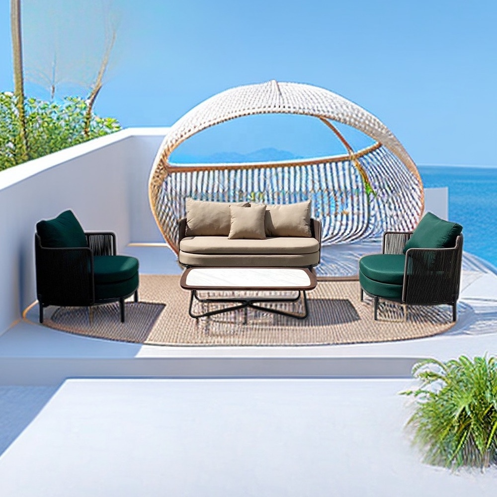 Modern Garden Furniture Patio Lounge Sets, Application Exterior Hotel Resort Apartment,Outdoor Sofa Set Garden Furniture