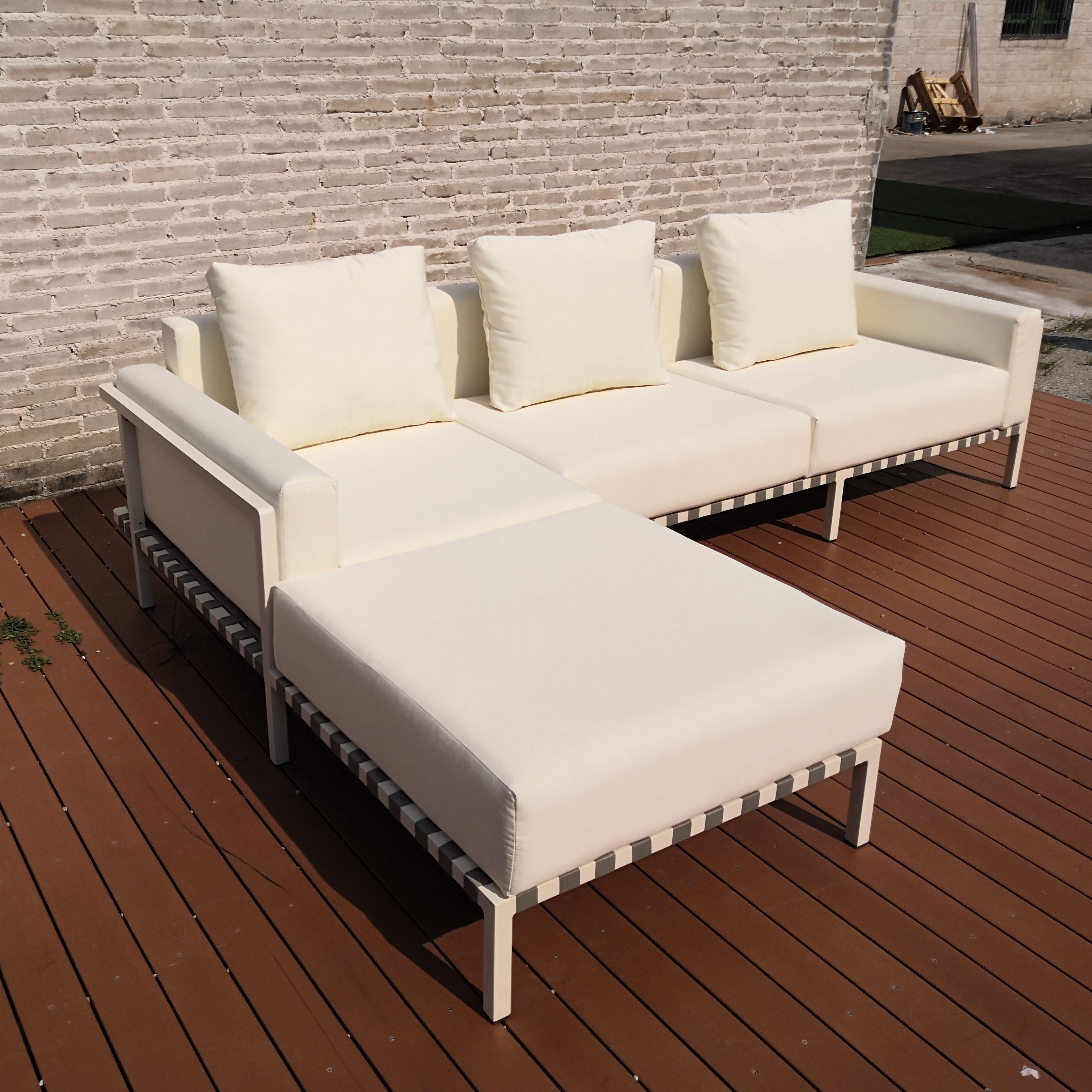 European Design Movable Modular L Sectional Modular Sofa bed Outdoor Furniture