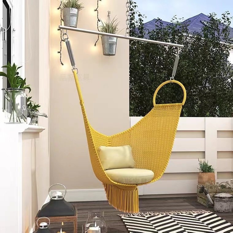 Luxury style manufacturer hammock netting patio swing chair hanging indoor outdoor hammock