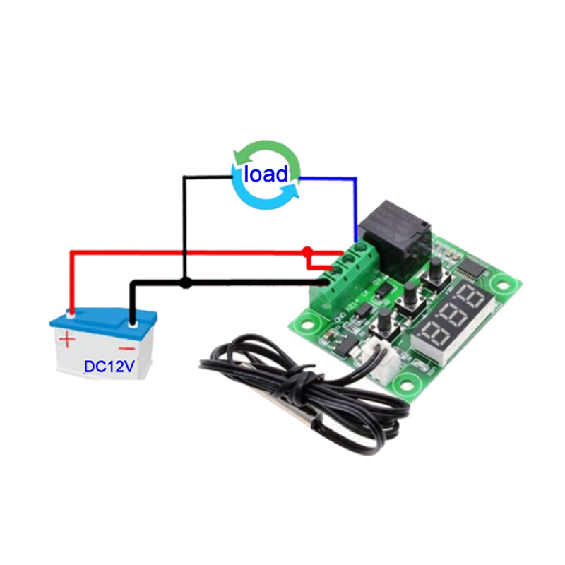 12V small temperature controller culture box constant thermostat 24v temperature controller switch XH-W1209