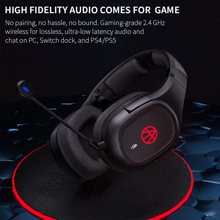 2,4G wireless 7.1 Gaming Headset Earphones Headphones Wireless Quality Sound Microphone Headset